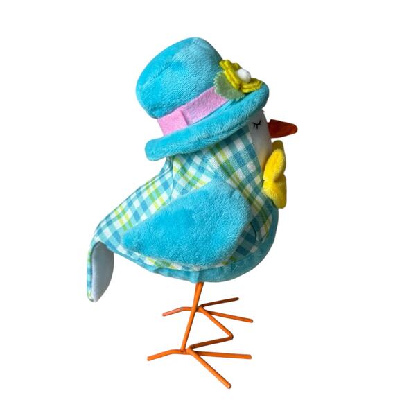 2023 Way to Celebrate Mr & Mrs Spring Easter FABRIC BIRDS Tabletop 7” Decor - Picture 11 of 12